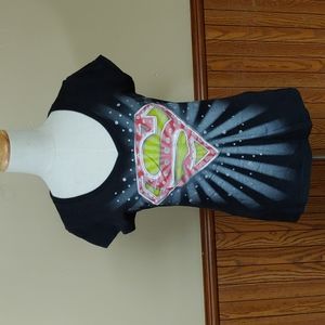 DC Comics Superman Logo Fitted T Shirt Top S